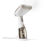 Conair Turbo Extreme Steam Handheld Clothes Steamer, 230ml detachable water tank, Fast 40 second heat up, Garment Steamer, White/Champagne, GS59XU, UK PLUG