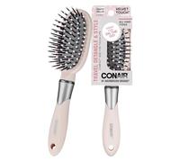 Conair Velvet Touch Hair Brush, Cushion, Mid-Size