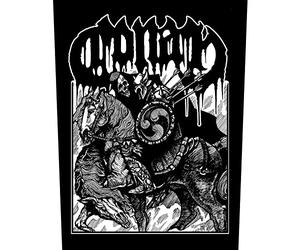 Conan Horseback Battle Hammer Patch - Album Artwork, Logo, Tapered - Black/White, One Size