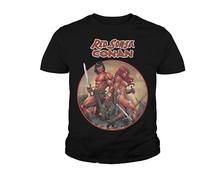 Conan The Barbarian and Red Sonja T-Shirt for Men Tee S-3XL Black XL