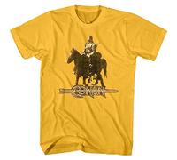 Conan The Barbarian Horse Back Riding Men's T Shirt Medieval Schwarzenegger Top(Large)
