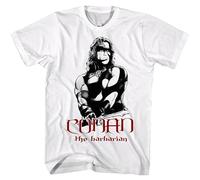 Conan The Barbarian Sword Swinging Men's T Shirt Schwarzenegger Film Movie White XL
