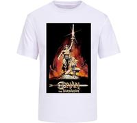 Conan The Barbarian T-Shirts Unisex Tee White(Small)