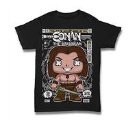 Conan The Barbarian White Yellow Black Red Mens Women T Shirt 100% Cotton TEE POP Culture TOP Arnie Arnold SCHWARZENNEGER(Large)