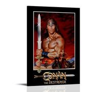 Conan The Destroyer Poster Canvas Oil Painting Canvas Art Poster Home Hanging Painting Bar Art Interior Wall Decoration PosterFrame-style24x36inch(60x90cm)