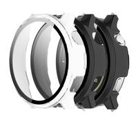 CONAPIKA 2 Pieces Cover for Garmin Venu 4 41 mm with Tempered Glass Film, Hard Bumper PC Cover Heavy Duty Screen Protector Case Anti-Scratch Full Frame Protection Case