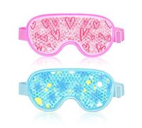 CONBELLA 2 Pack Cooling Gel Eye Mask, Reusable for Cold and Cold Therapy Post Surgery, Puffiness, Dark Circles, Under Eye Bags, Dry Eyes, Migraines