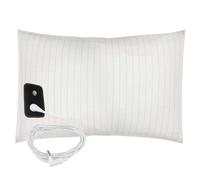 ConBlom Earthing Grounding Pillowcase with 5m UK Plug Cord, Regular UK Size, 90% Cotton Thread, 10% Delicate Silver Thread - Grounding Features for Better Sleep (White)