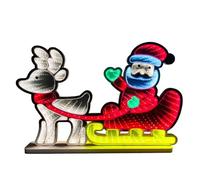 ConBlom Infinity Mirror Tunnel LED Night Light, Tunnel Mirror Neon Sign,USB and Battery Operated,3D Tunnel Lamp Desktop Lamp for Bedroom,Living Room Holidays Party Christmas Decor (Christmas Deer)