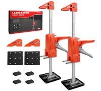ConBlom Labor Saving Arm Jack 2 Pack, Hand Lifting Tool Jack, 15.5 Inch Height Adjustment Lifting Device, Door And Wooden Panel Lifting Cabinet Board Lifter, Load-Bearing 440LBS