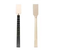 Conboxus 24 Fret Electric Guitar Neck, 25.5-inch Maple Replacement Paddle Head Unfinished Electric Guitar Neck,Floyd rose locking nut,bolt on heel (1)