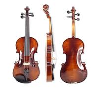 Conboxus 4/4 Violin 4 String Hand Made Violin Package Maple Wood Back and Side Wood Spruce Top Ebony Wood Fingerboard Fittings with Case and Advance Brazilwood Bow (Full)