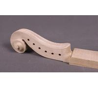 Conboxus 6 String Violin Neck Head Hand Carved Maple Wood Natural Unfinish Luthier DIY Violin Parts Replacement Neck head