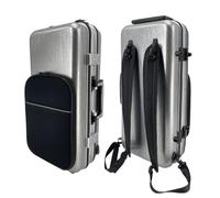 Conboxus Alto Saxophone Case,Carbon Fiber Alto Sax Case Trolley Bag with Music sheet bag,Handle/Shoulder Straps,Thicken PaddedSaxophone Accessories Carrying Bag