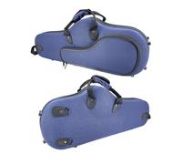 Conboxus Alto Saxophone Case, Professional Nylon with Backpack Straps, Lightweight Durable Tenor for Alto Sax, Accessories Storage (blue)