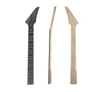 Conboxus Black Electric Guitar Neck 24 fret 25.5 inch Maple Rosewood Fretboard Guitar Neck Floyd Rose Locking Nut Cool Inlay Bolt on heel (black)