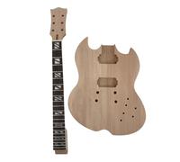 Conboxus DIY Electric Guitar Kit with Mahogany Body and Neck, 22Fret 628mm 6-String Electric Guitar Kits Complete DIY Guitar Making Kit for Adults Beginner Luthier Gift