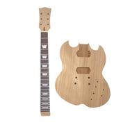 Conboxus DIY Electric Guitar Kit with Mahogany Body and Neck, 22Fret 628mm 6-String Electric Guitar Kits Complete DIY Guitar Making Kit for Adults Beginner Luthier Gift