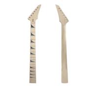 Conboxus Electric Guitar Neck 24 fret 25.5 inch Maple Wood Fretboard Guitar Neck Floyd Rose Locking Nut DIY Shark Fin Inlay Replacement (bolt on heel) (fashion,Geometric)