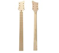 Conboxus Electric Guitar Neck Maple Small-head 24Frets 25.5-inch Unfinished Replacement Guitar Neck, Bolt on heel (white dot)