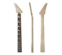 Conboxus Left Hand Electric Guitar Neck 24 Fret 648mm Maple Rosewood Floyd Rose Locking Nut Replacement Necks, Bolt on heel Without Binding Double side dots