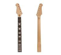 Conboxus Left hand Electric Guitar Neck Replacement 22 Frets 24.75-inch Mahogany+Rosewood Standard Nut Exquisite Inlays With Binding Bolt on heel (1)