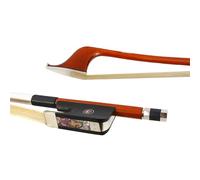 Conboxus Master-level Pernambuco Wood Upright Bass Bow, German-style Low Grip, Silver Wire Winding, Balanced Tone, Rich and Wild Sound, Top-grade Natural Horsehair