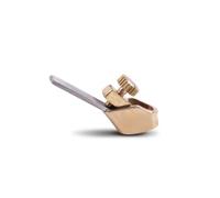 Conboxus Micro Brass Planes violin Making tools Thumb-operated copper plane Convex bottom Mini Planes for DIY Violin Viola Cello Wooden Instrument (mini)
