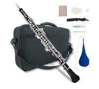 Conboxus Professional Oboe C Key with Forked-F Resonance Semi-Automatic Mechanism Replacement Part for Woodwind Instruments Ebonite Body Keys with Silver Plating