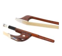 Conboxus Upright Bass Bow Snake Wood, German-style High Grip Design, Colored-wrapped, Double eye Inlay, Balanced tone, Rich and Wild Sound Effect, Top-grade Horsehair