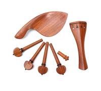 Conboxus Viola Parts & Accessories Kit Rosewood Complete Set Pure natural Tailpiece Chin Rest Tuning Pegs Endpin Replacement