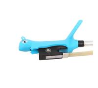 Conboxus Violin/Viola Bow Holder Violin Bow Grip For Beginner Violin Holder Teaching Aid Accessory Soft protect finger Cute squirrel-shaped Bright Colors (blue)