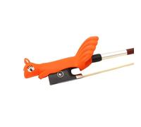 Conboxus Violin/Viola Bow Holder Violin Bow Grip For Beginner Violin Holder Teaching Aid Accessory Soft protect finger Cute squirrel-shaped Bright Colors (red)
