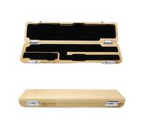 Conboxus Wooden Flute Case for 16 Hole,Natural wood making,Premium Hard Case with Buckle,Velvet Lining for Protection (case)