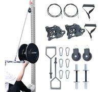 CONBUT Strength Training Set Power Rack attachments Smith Machine Gliders Versatile Workouts Fitness Gym Home Cable Crossover Bench Press Deep Squat for 1" 2" Olympic Barbell 2" Weight Plate