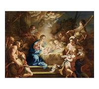 Conca Adoration Shepherds Biblical Nativity Painting Large Wall Art Poster Print Thick Paper 18X24 Inch