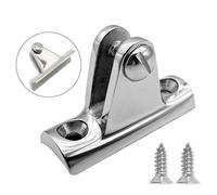 Concave Base Deck Hinges for Boat Bimini Top, Made from 316 Stainless Steel for Ultimate Rust Resistance (25MM)