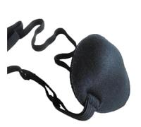 Concave Eye Patch Foam Groove Washable Eyeshades for Pirate 3D Eye Mask Eye Patch Cosplay(Black)