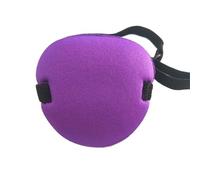 Concave Eye Patch Foam Groove Washable Eyeshades for Pirate 3D Eye Mask Eye Patch Cosplay(Purple)