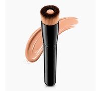 Concave Flat Top Foundation Brush For Liquid Makeup And BB Cream Blending | Soft Synthetic Bristles, 6.3 x 0.98 In, Concave Center Holds Product, Easy To Rinse, For Liquid Foundation And BB Cream