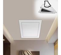 Concealed Aluminum Attic Access Hatch Panel - Durable 22"x32" (550x800mm) Inspection Cover for Plumbing & Electrical Service, Easy Installation Wall & Ceiling Access