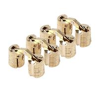 Concealed Barrel Hinge, 4Pcs/Pack Copper Brass Cabinet Gift Box Invisible Barrel Hinge 180° Opening Angle (8mm)