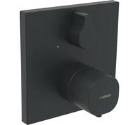 Concealed Bath Shower Mixer Hansa LIVING Square Black Mat