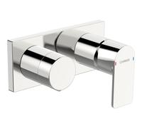 Concealed Bath Shower Mixer Hansa STELA Rectangular Chrome