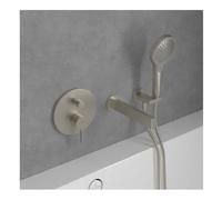 Concealed Bath Shower Mixer Villeroy and Boch Dawn Single remote control Brushed Nickel Matt