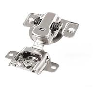 Concealed Cabinet Hinge with 3D Adjustment and Soft-Close Damping, Inward Opening Spring Hinge for Smooth Silent Closure, Silver Cold Rolled Steel Hardware(one)