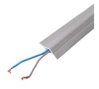 Concealed Cable Cavity For School Use, Soft PVC Self-adhesive Floor Cord Cover, Indoor And Outdoor High-traffic Areas(Gray,10m)