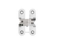 Concealed Cross Hidden Hinges 1 Pairs Hidden Gate Hinge Concealed Hinges 180 Degree Folding Invisible Door Built-in(Color 3)