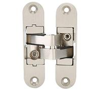 Concealed Cross Hinges,Zinc Alloy Door Hinge for Cabinet Cupboard, Invisible Folding Door Hinge