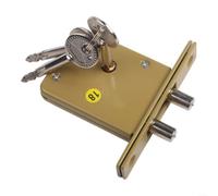 Concealed Cross-Key Security Lock for Passage Doors Secret Doors and Other Interior Door with Tight Clearance